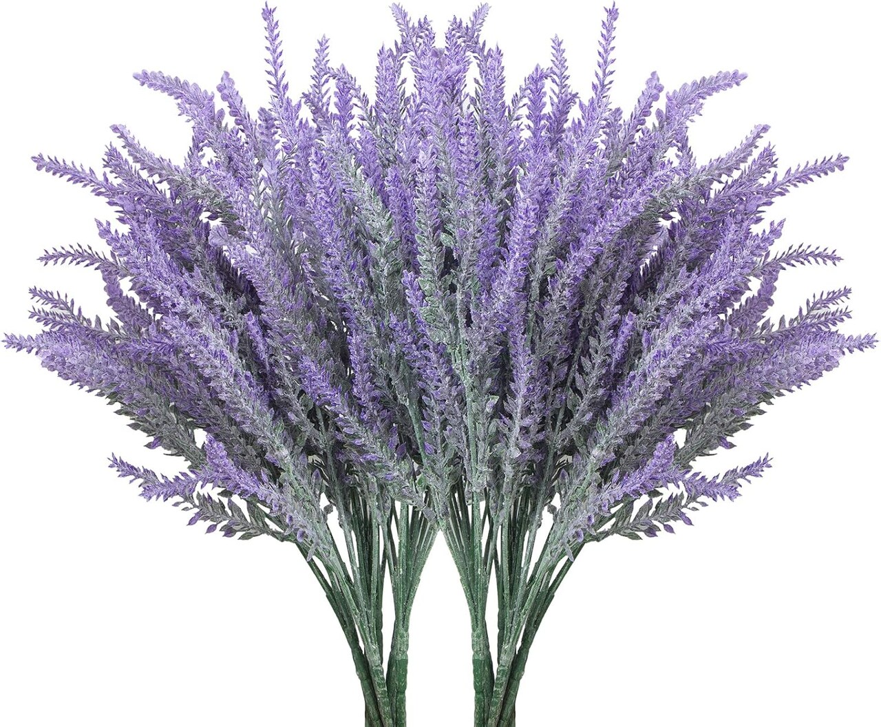 10 Bundles Fake Flowers Artificial Lavender Faux Plastic Plants for Home Decor Wedding Kitchen Garden Patio Porch Window Box Office Table Centerpieces Indoor Outdoor Decorations